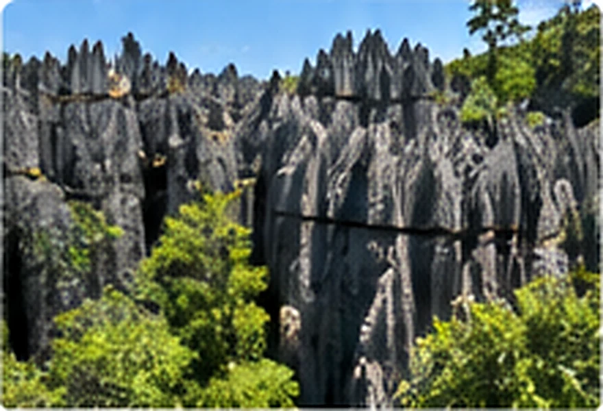 Formations rocheuses spectaculaires des Tsingy de Bemaraha